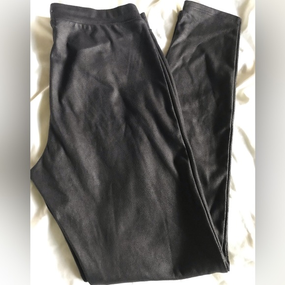TROUVE , size S , leather like fabric  , woman’s pants , long leg , black color - Picture 14 of 16